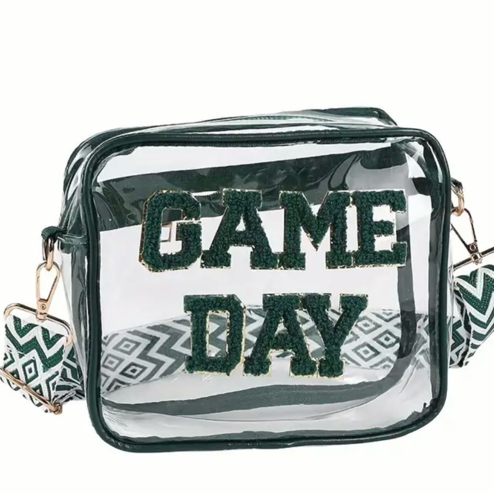 NWT GAME DAY Sports Stadium Approved Transparent Clear Crossbody Bag